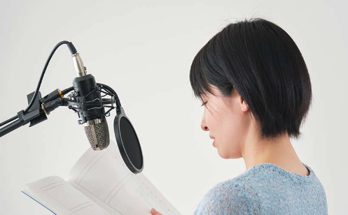 声に自信がない様子